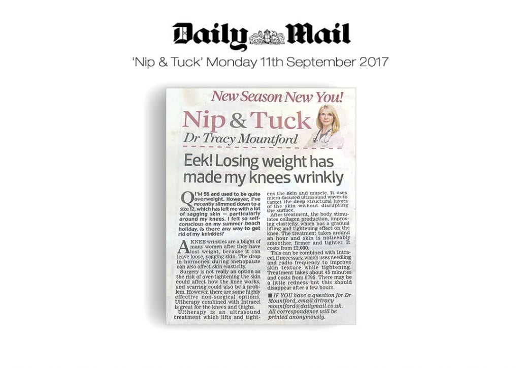 Daily Mail Reader asks how they can improve wrinkly knees