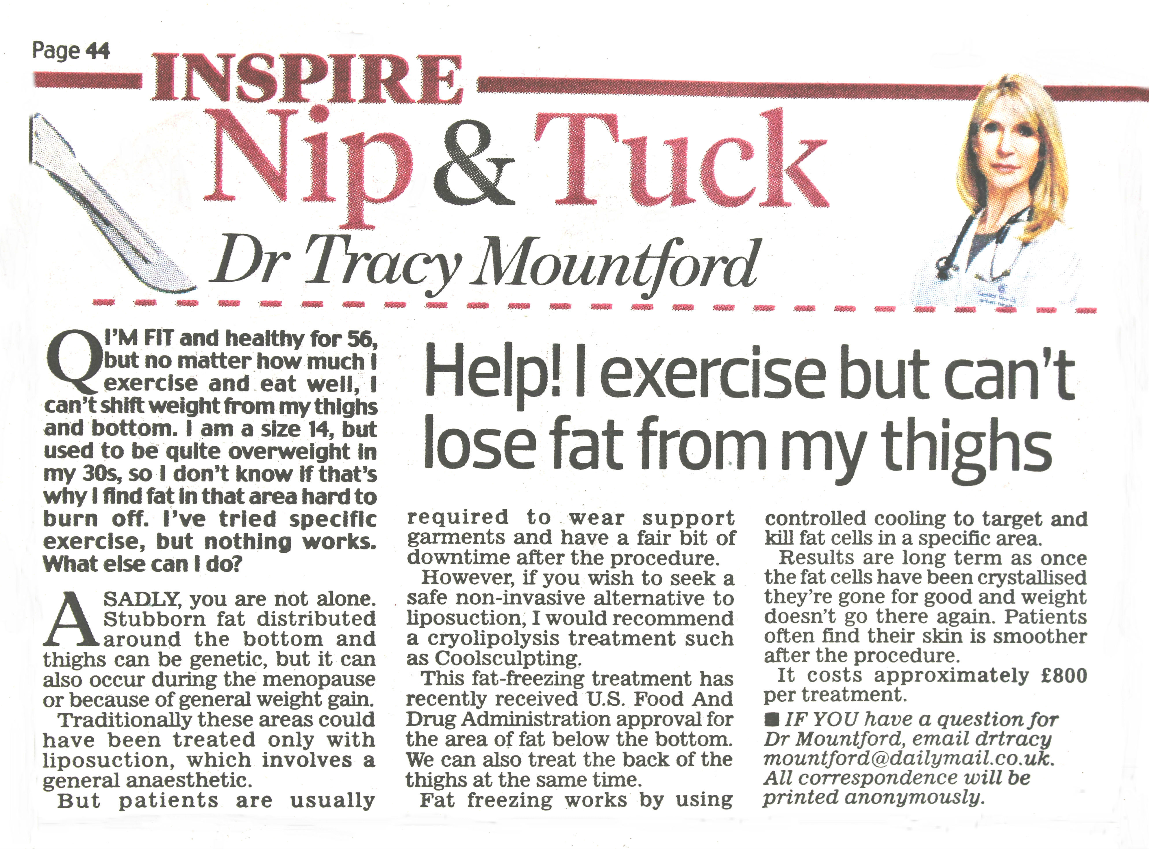 daily-mail-nip-and-tuck-17-October-2016-dr-tracy-mountford-non-surgical cosmetic treatments