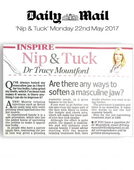 Daily Mail Nip & Tuck – Can Anything Soften My Masculine Jawline?