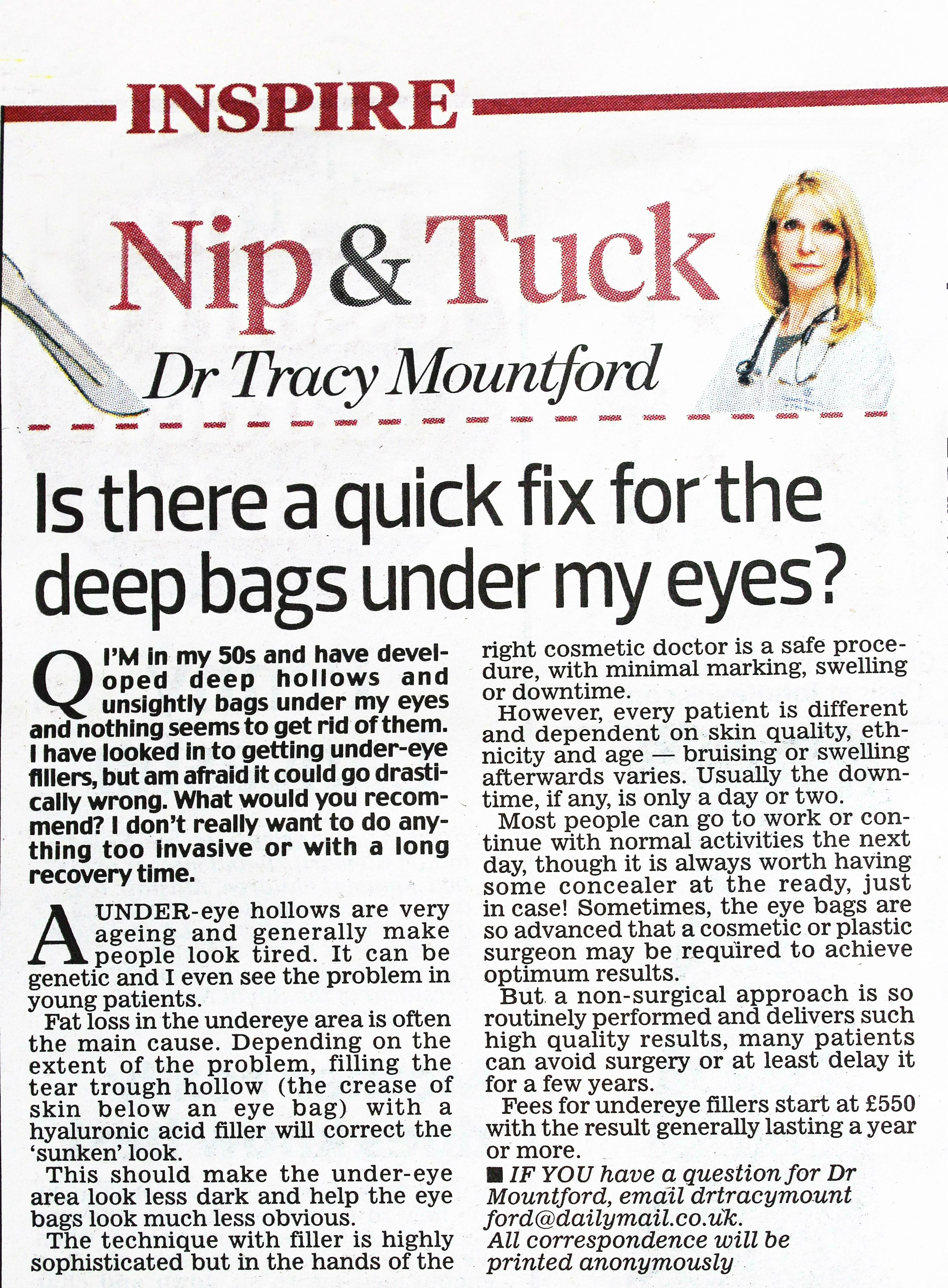 daily-mail-nip-and-tuck-26-September-2016-dr-tracy-mountford-non-surgical cosmetic treatments