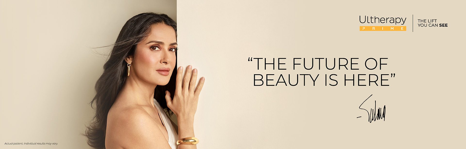Ultherapy Prime Brand Ambassador Salma Hayek