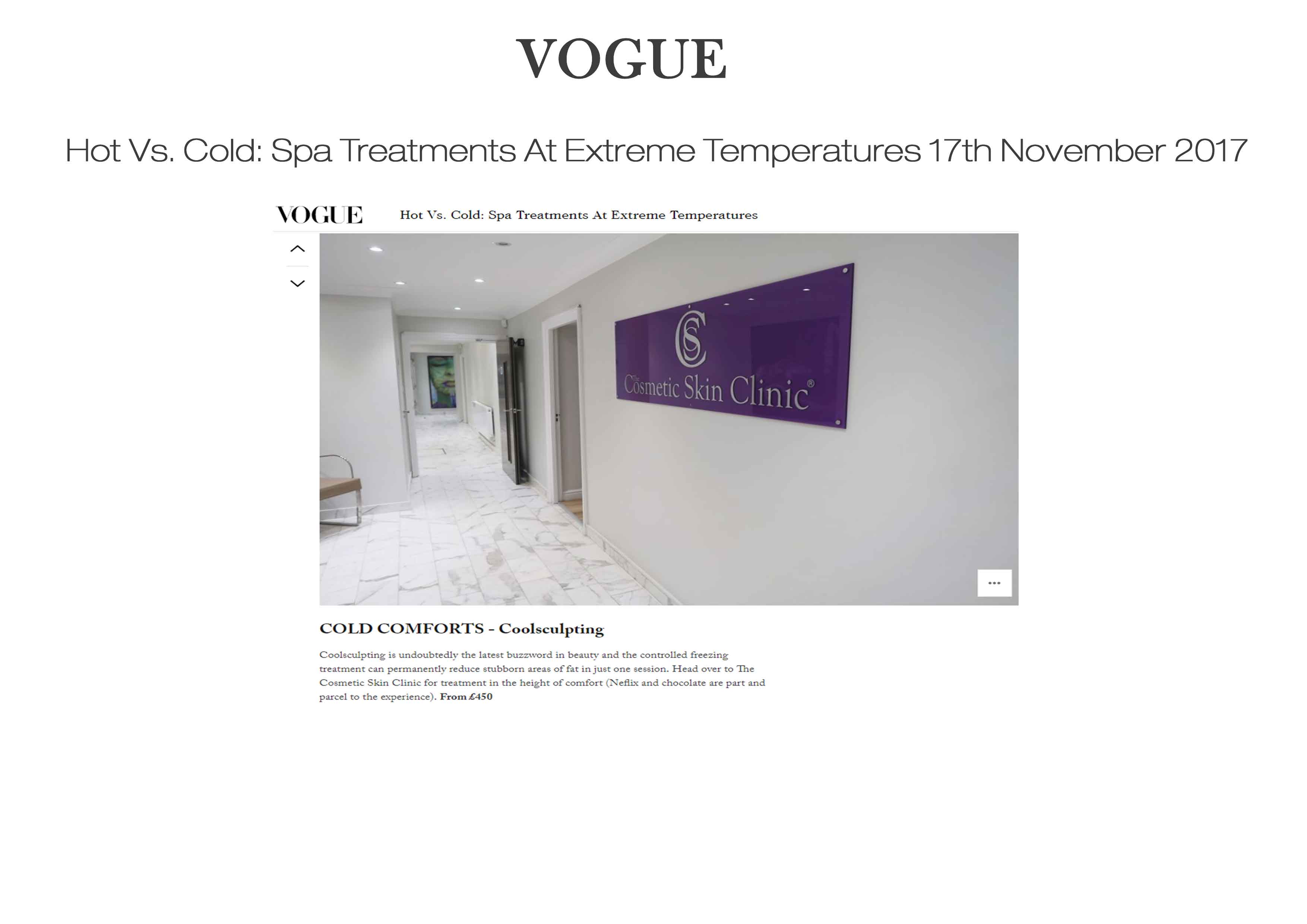 Hot Vs. Cold Spa Treatments The Cosmetic Skin Clinic