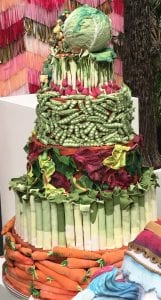 Vegetable Garden Themed Wedding Cake