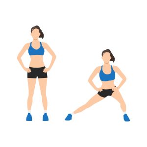 thigh gap exercises side lunge